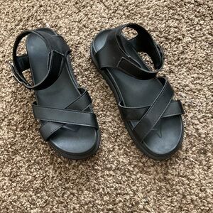 Black Platform Sandals